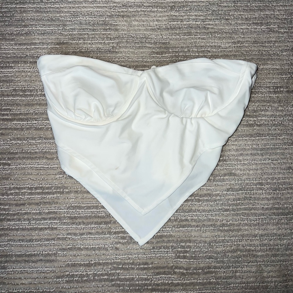 Tiger Mist Bow Tie Bandeau Top
